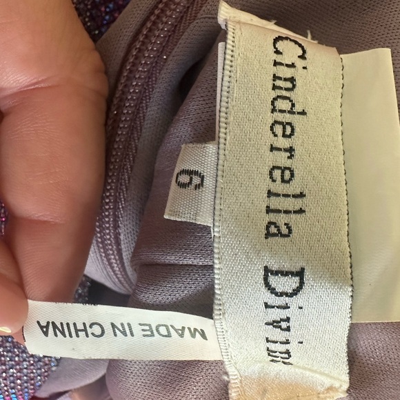 EUC Cinderella Divine Purple Iridescent Formal Gown - Picture 7 of 7